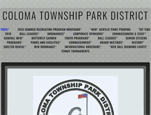 Tablet Screenshot of colomatownshipparkdistrict.com